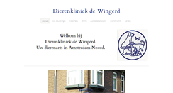 Desktop Screenshot of dierenkliniekdewingerd.com