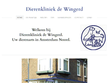 Tablet Screenshot of dierenkliniekdewingerd.com